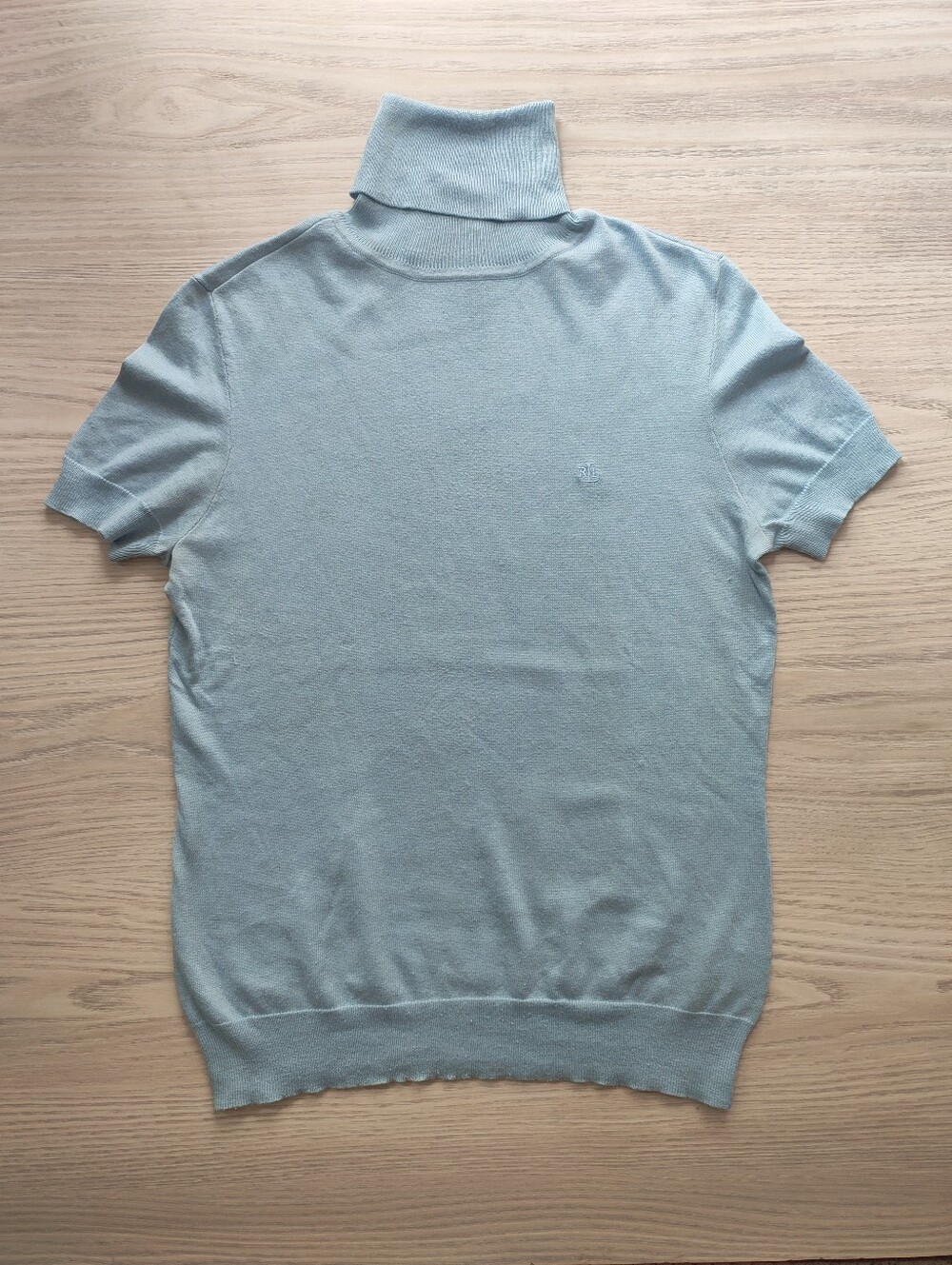 Ralph Lauren Silk Short Sleeve Turtleneck Sweater Size S